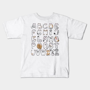 Cat Alphabet Kids T-Shirt